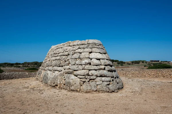 Naveta Des Tudons Most Remarkable Megalithic Chamber Tomb Menorca Balearic — Stock Photo, Image