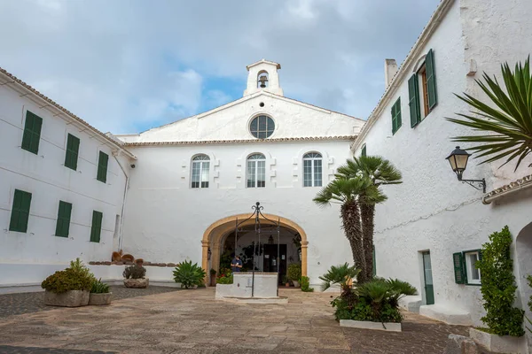 Sanktuarium Virgen Del Toro Znajduje Się Górze Toro Gminie Mercadal — Zdjęcie stockowe