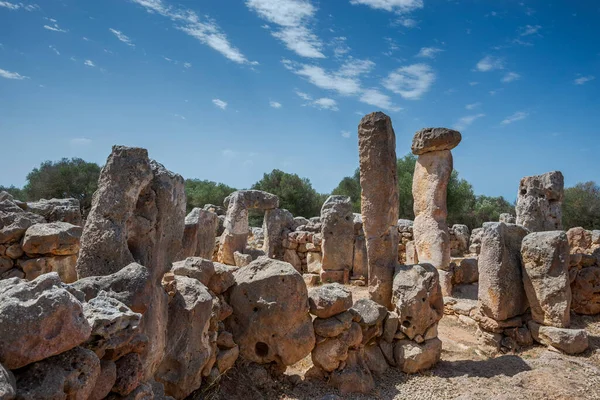 Torre Galmes Talayotic Οικισμός Αυτή Πόλη Αναπτύχθηκε Από Την Αρχή — Φωτογραφία Αρχείου