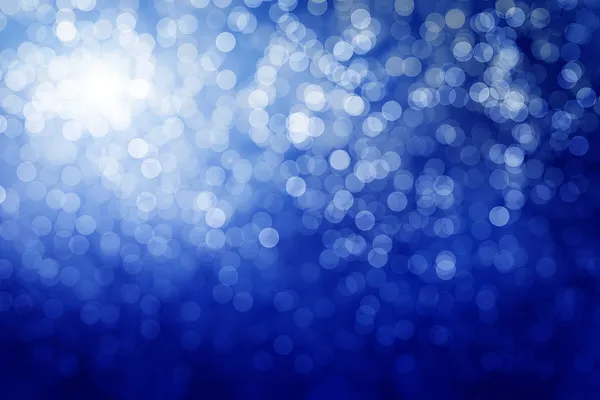 Blue defocused lights. Winter background — Stock Photo, Image