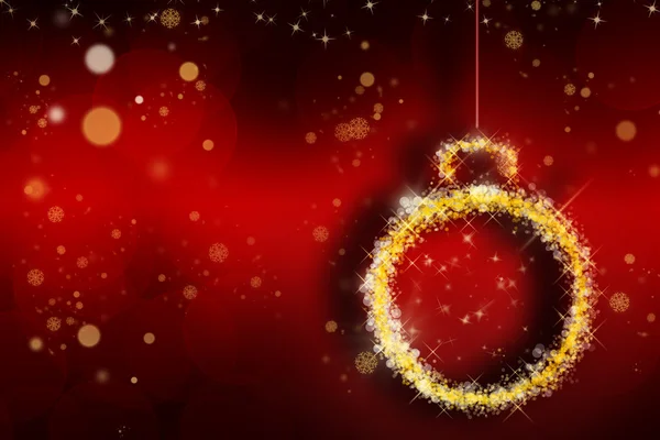 Shiny Christmas background with Christmas ball — Stock Photo, Image