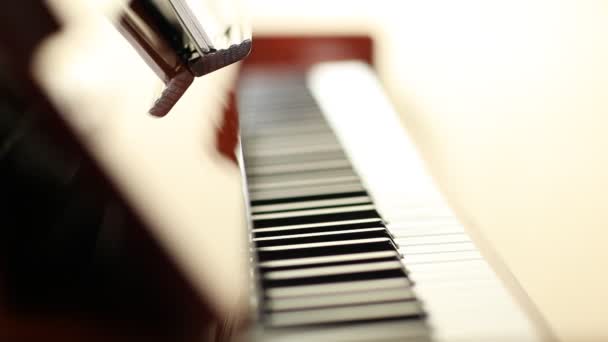 Playing piano Royalty Free Stock Footage