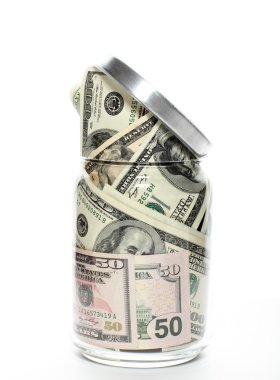 dolar cam kavanozda