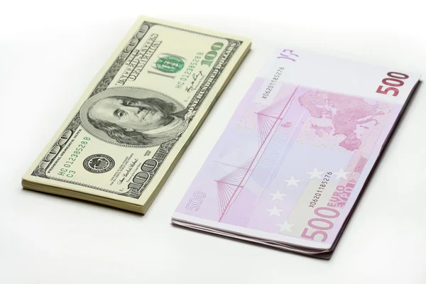 Dollars. Euro. — Stock Photo, Image