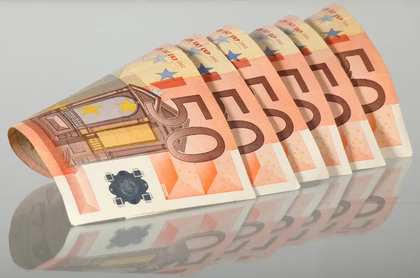 Fünfhundertstel-Euro-Banknoten — Stockfoto