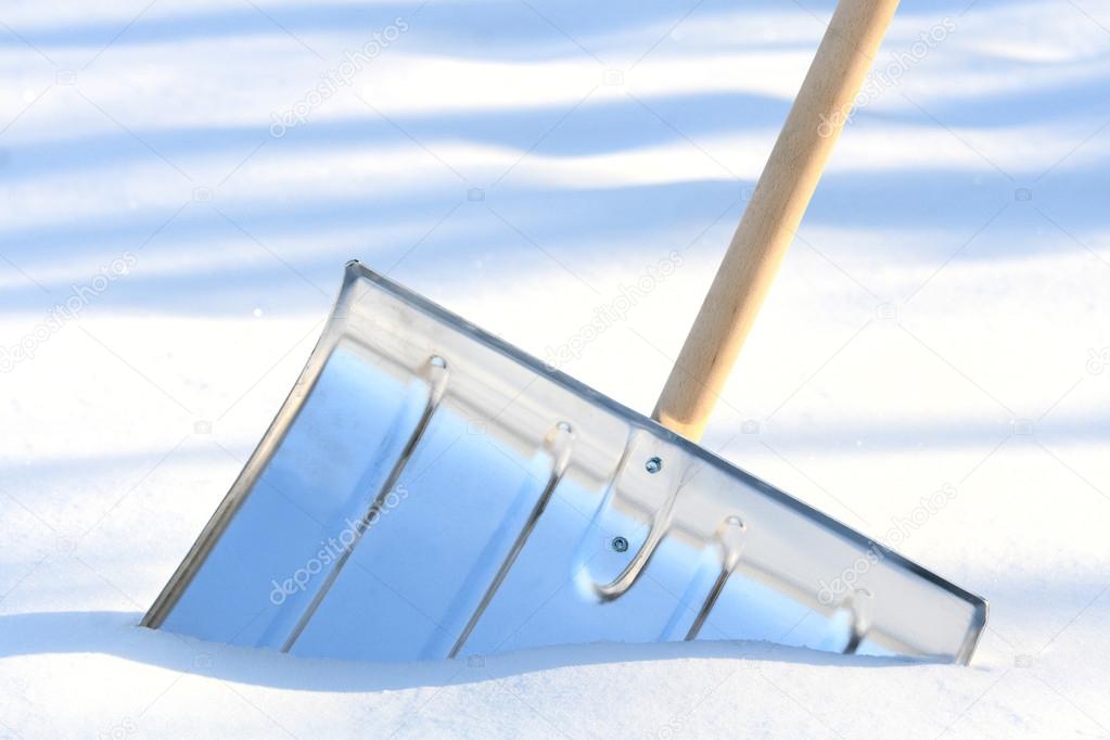 Snow removal shovel — Stock Photo © zestmarina 13937448