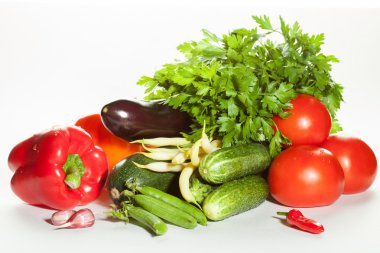 Bitkisel ürün çeşitliliği: ham taze yaz sebze