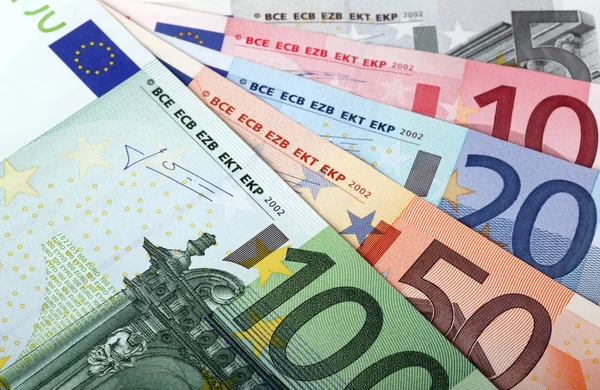 Euro banknotes — Stock Photo, Image