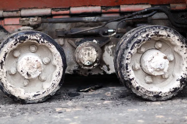 Máquina de espalhamento de asfalto — Fotografia de Stock