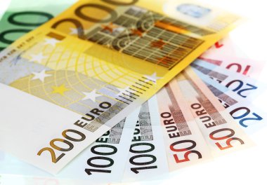 Euro banknot, fan euro kağıt para yaptı.