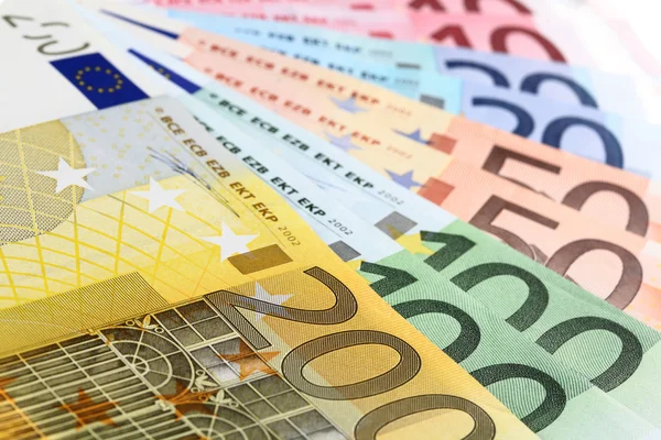 Banconote in euro (ventilatore ) — Foto Stock