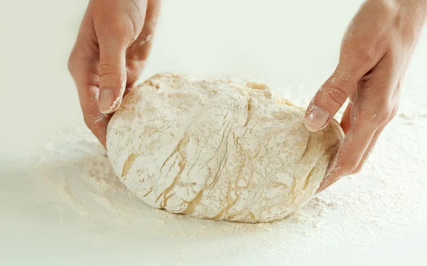 Kneading dough — Stock Photo, Image