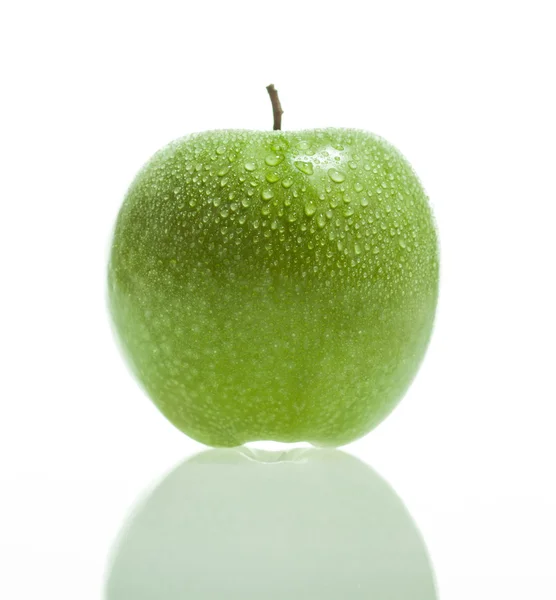 Érett zöld alma — Stock Fotó