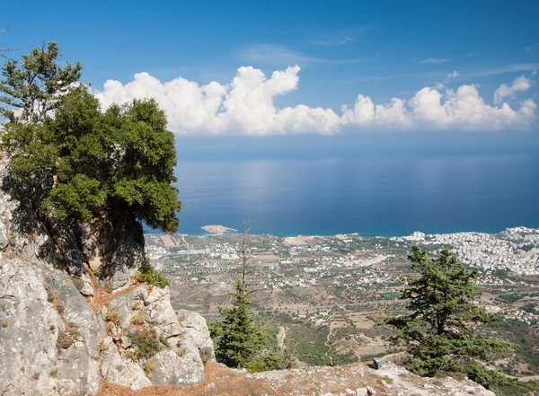 Vista desde las montañas de Pentadactylos — Foto de Stock