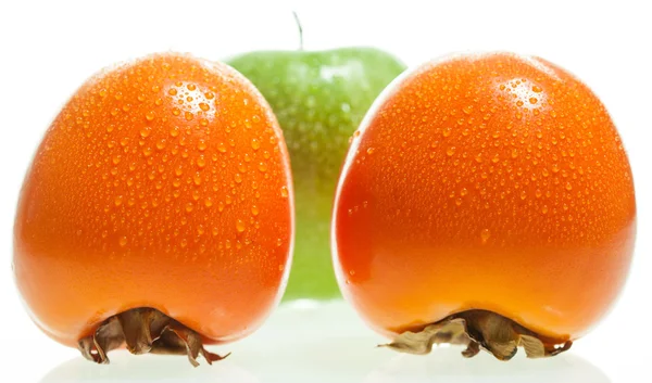 柿子和苹果 — 图库照片