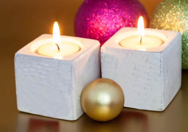 Christmas candles — Stock Photo, Image