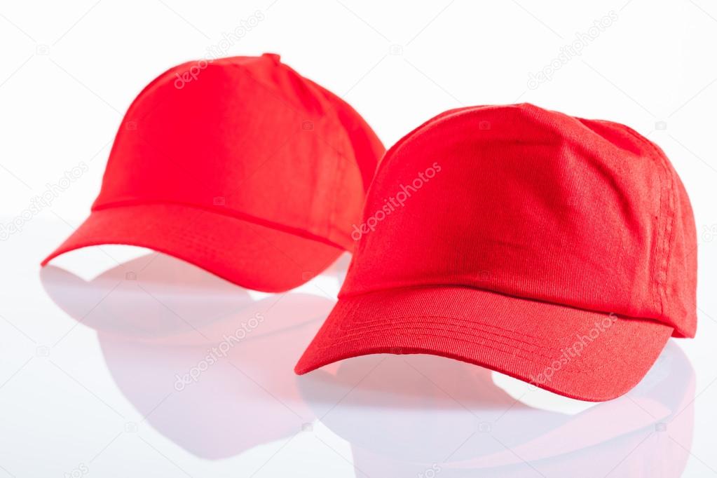 Red baseball caps