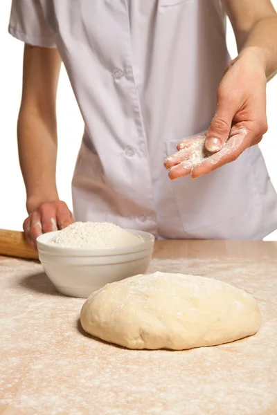 Dough making — Stock Photo, Image