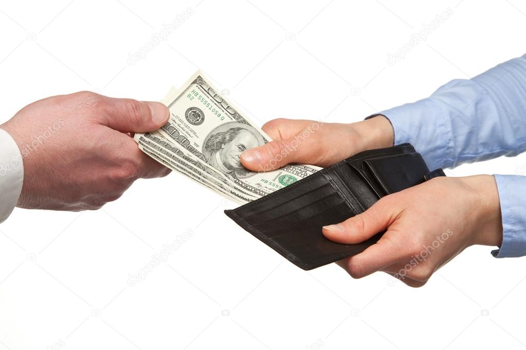 Paying money from a wallet