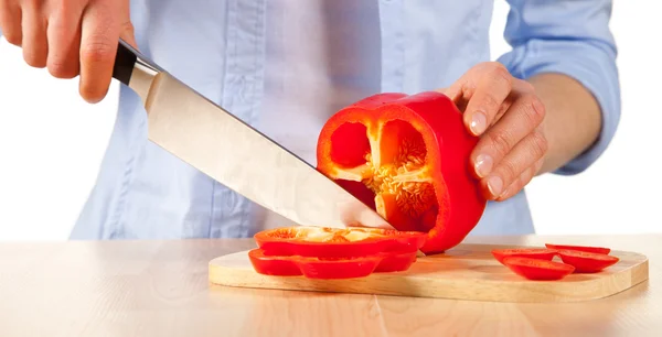 Salad preparation — Stock Photo, Image