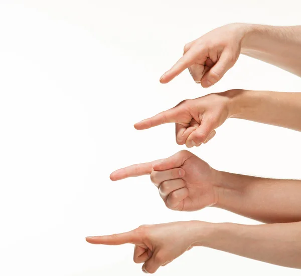 指のポインティング — ストック写真