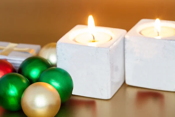 Velas de Navidad —  Fotos de Stock