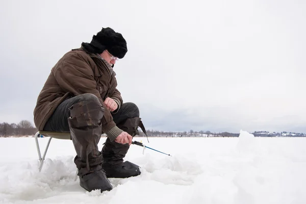 Зимний лов — стоковое фото