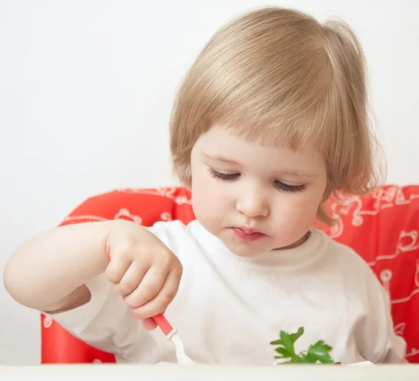 Healthy eating for a baby — Stock Photo, Image