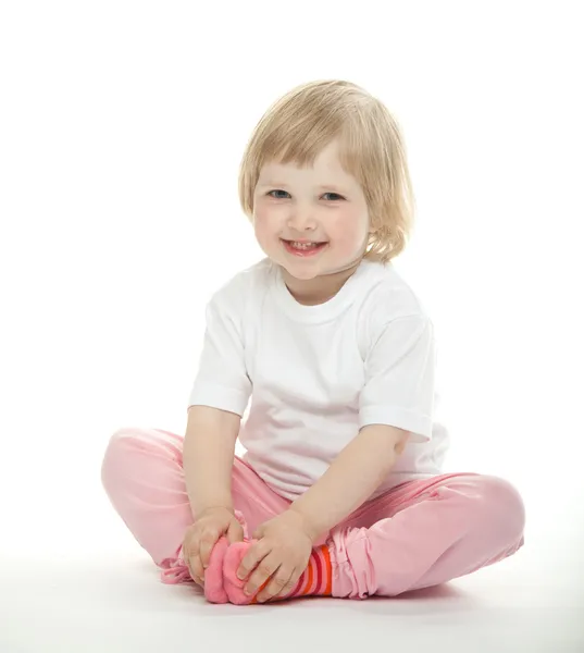 Cheerful baby girl — Stock Photo, Image