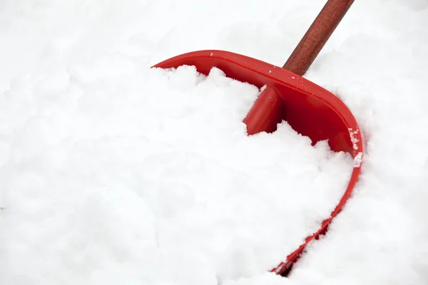 Schop voor sneeuwruimen Rechtenvrije Stockfoto's