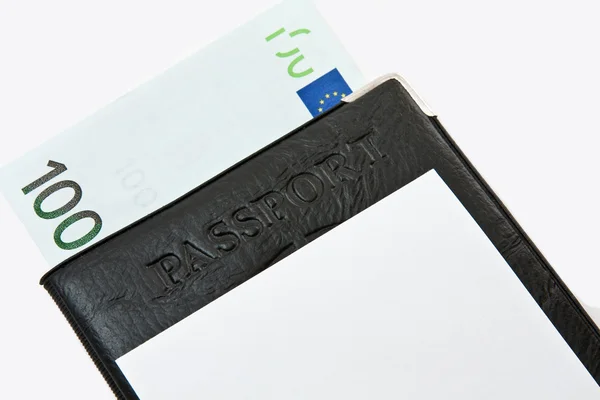 Paszport. pieniądze. — Zdjęcie stockowe