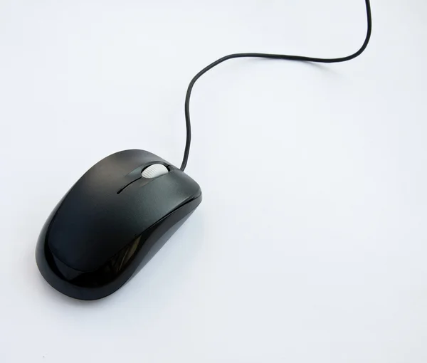 Siyah bilgisayar faresi — Stok fotoğraf