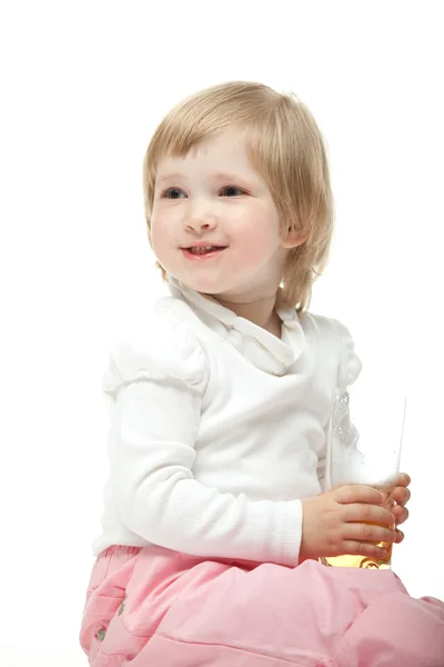 The smiling baby girl — Stock Photo, Image