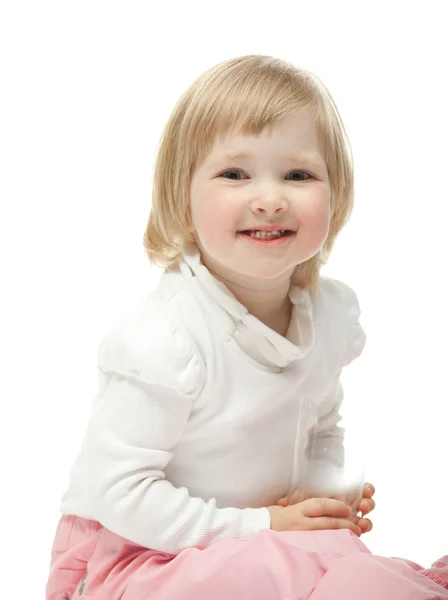 Uśmiechający się dziewczynka — Zdjęcie stockowe