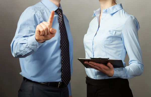 Empresario mostrando señal de advertencia —  Fotos de Stock