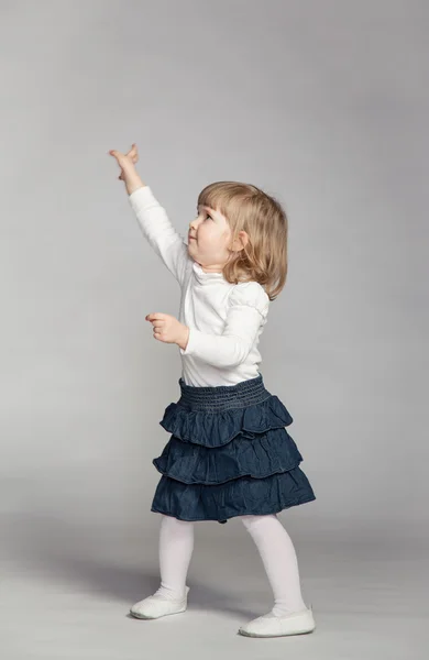 Little baby girl dancing — Stock Photo, Image