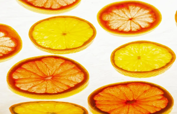 Anillos de naranja y pomelo — Foto de Stock