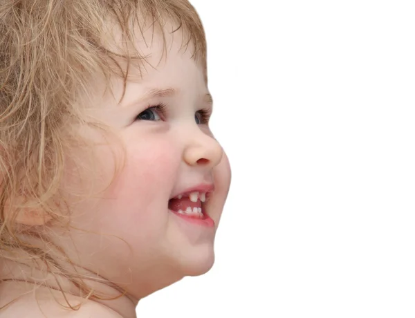 Portrait of smiling baby girl — Stock Photo, Image