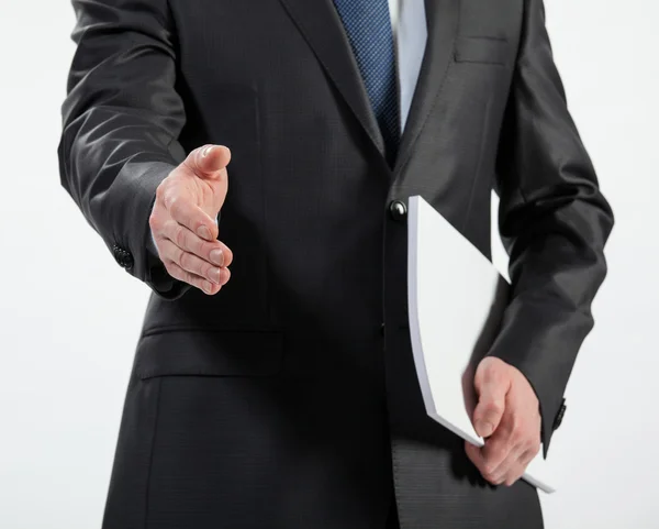 Businessman offering handshake — Stock Photo, Image