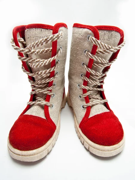 Child's flax boots — Stock Photo, Image