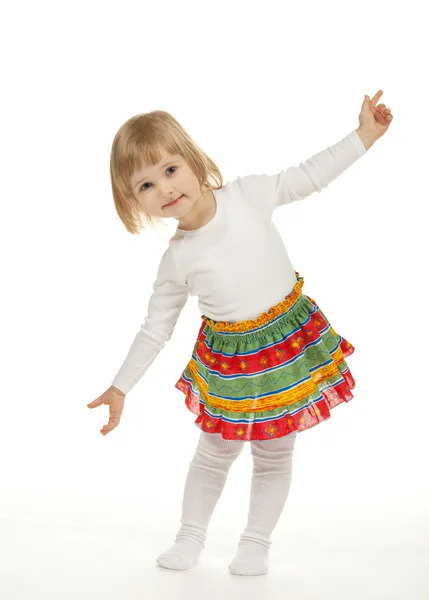 The dancing little girl — Stock Photo, Image