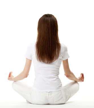 Yoga Çalışan Genç Kadın