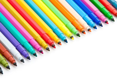 açık renkli işaretleyicileri parçası