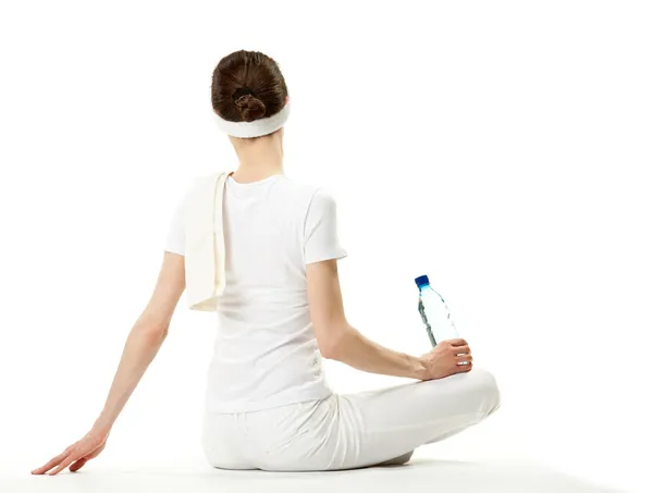 Young woman relaxing after sport — Stock Photo, Image