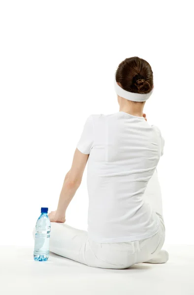 Young woman relaxing after sport — Stock Photo, Image