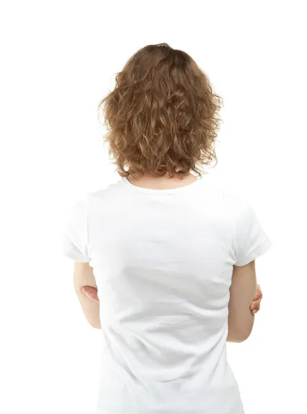 Rear view portrait of young woman — Stock Photo, Image
