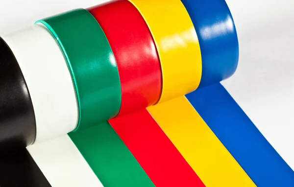 Rolls of insulation adhesive tape — Stock Photo, Image