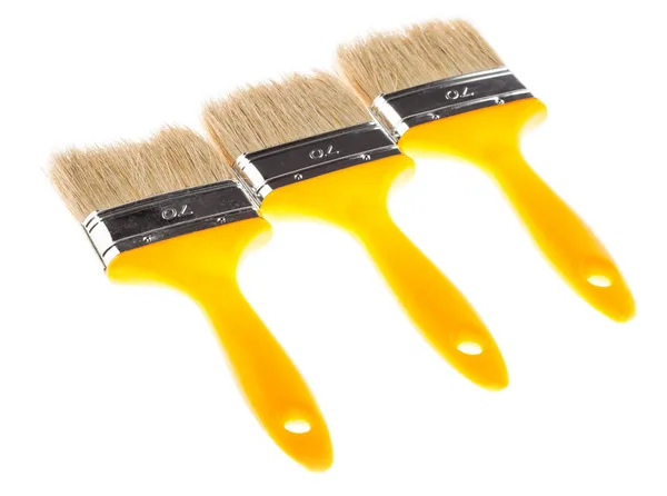 Yellow paintbrushes — Stock Photo, Image
