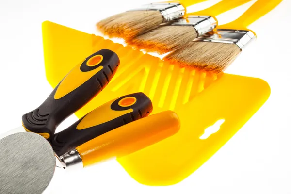 Plastering and painting construction tools — Stock Photo, Image