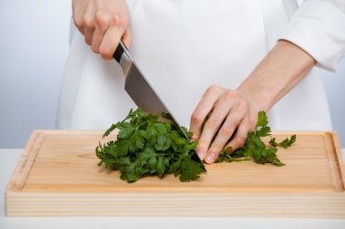 taze maydanoz doğrama cook